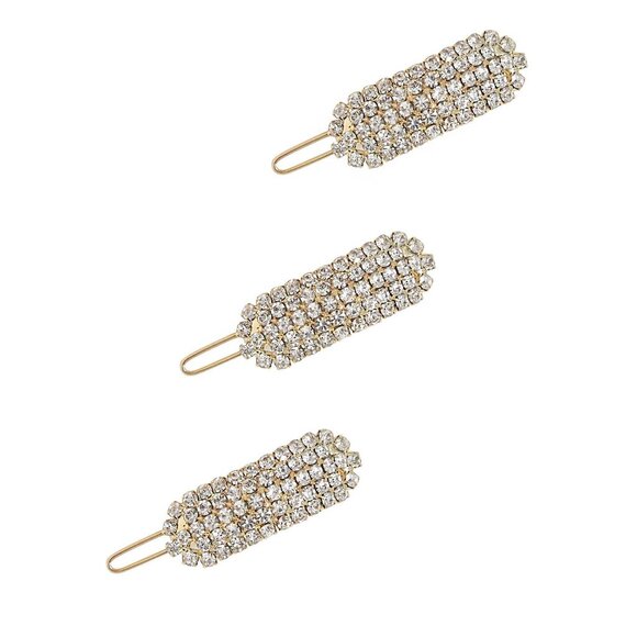 Crystal Droplet Barrette Set - Picture 1 of 3